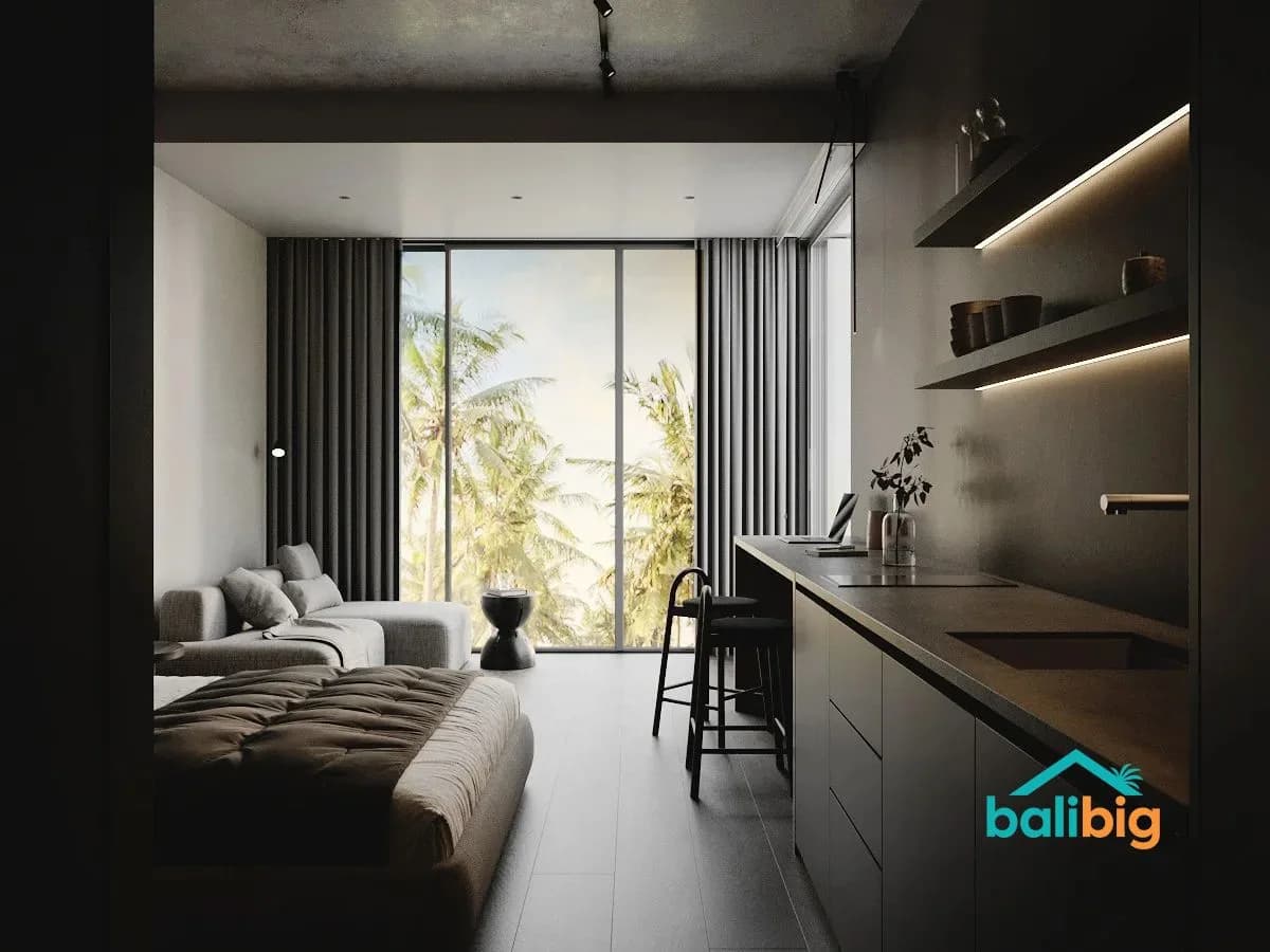 1BR Apartment 32 m² на Ubud