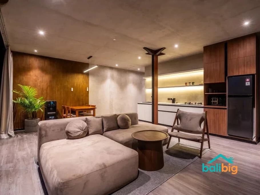 1BR Apartment 52 m² на Ubud